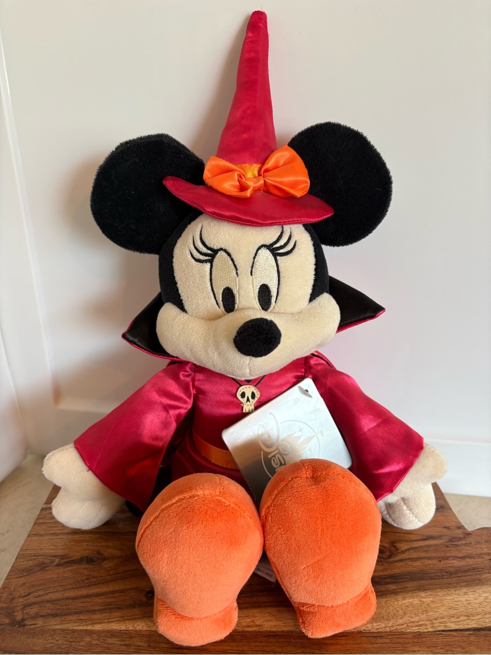 Disney Minnie Mouse Witch Plush - Red, Orange & Black